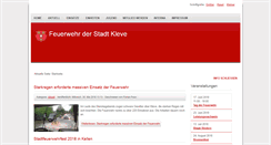 Desktop Screenshot of feuerwehr-kleve.de