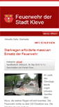 Mobile Screenshot of feuerwehr-kleve.de